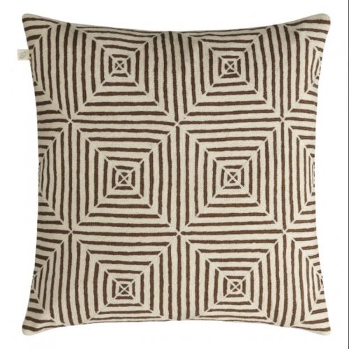 Kulgam Brown/Off White Cushion Cover